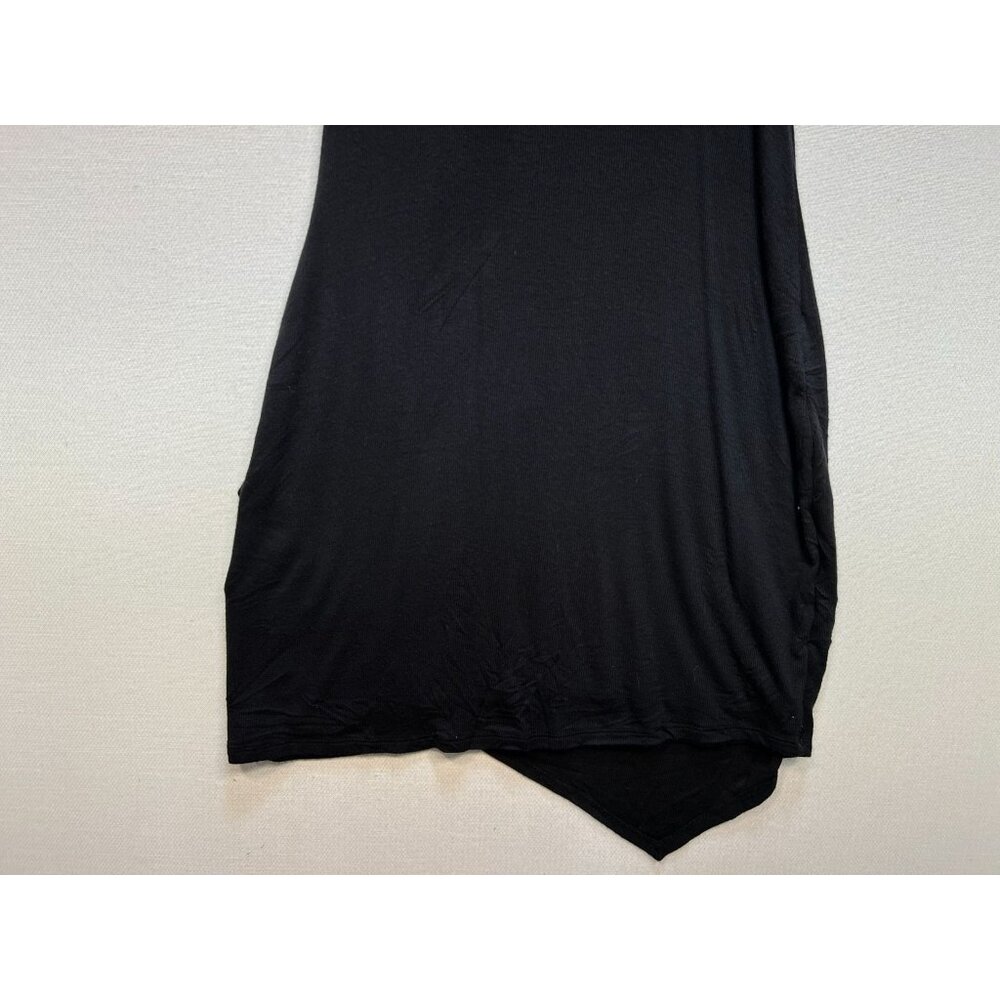 Goldray Women's One Piece Swim Dress Wrap Front Sleeveless Size PM Black Stretch - Picture 10 of 10